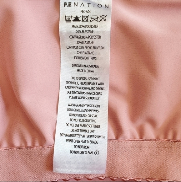 New P.E Nation Flex It Pink Pale Sports Bra Tank Top New With Tag Size Medium - Picture 15 of 16